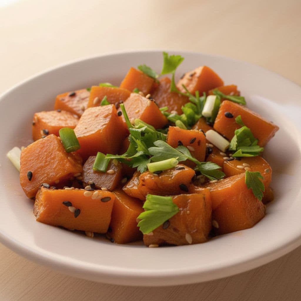 Тыква с кунжутом