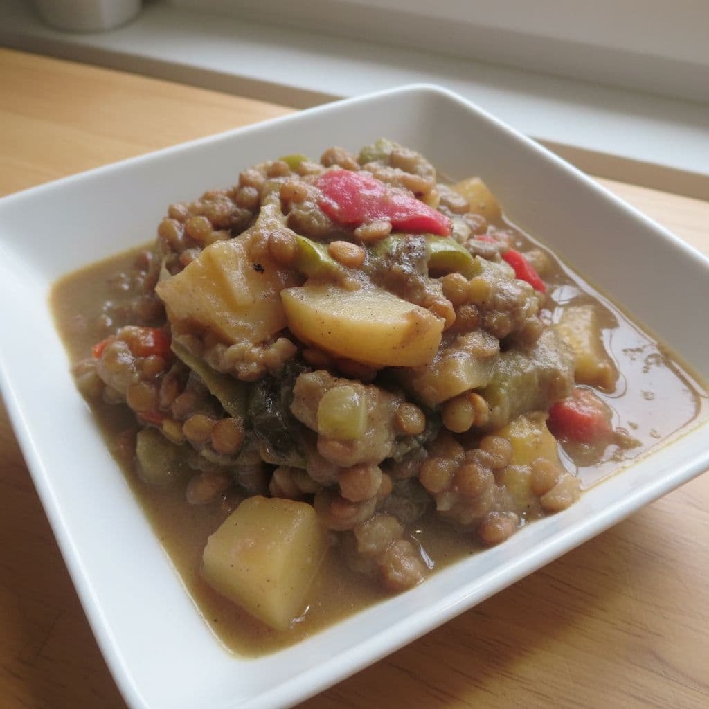 Овощное рагу в соусе карри