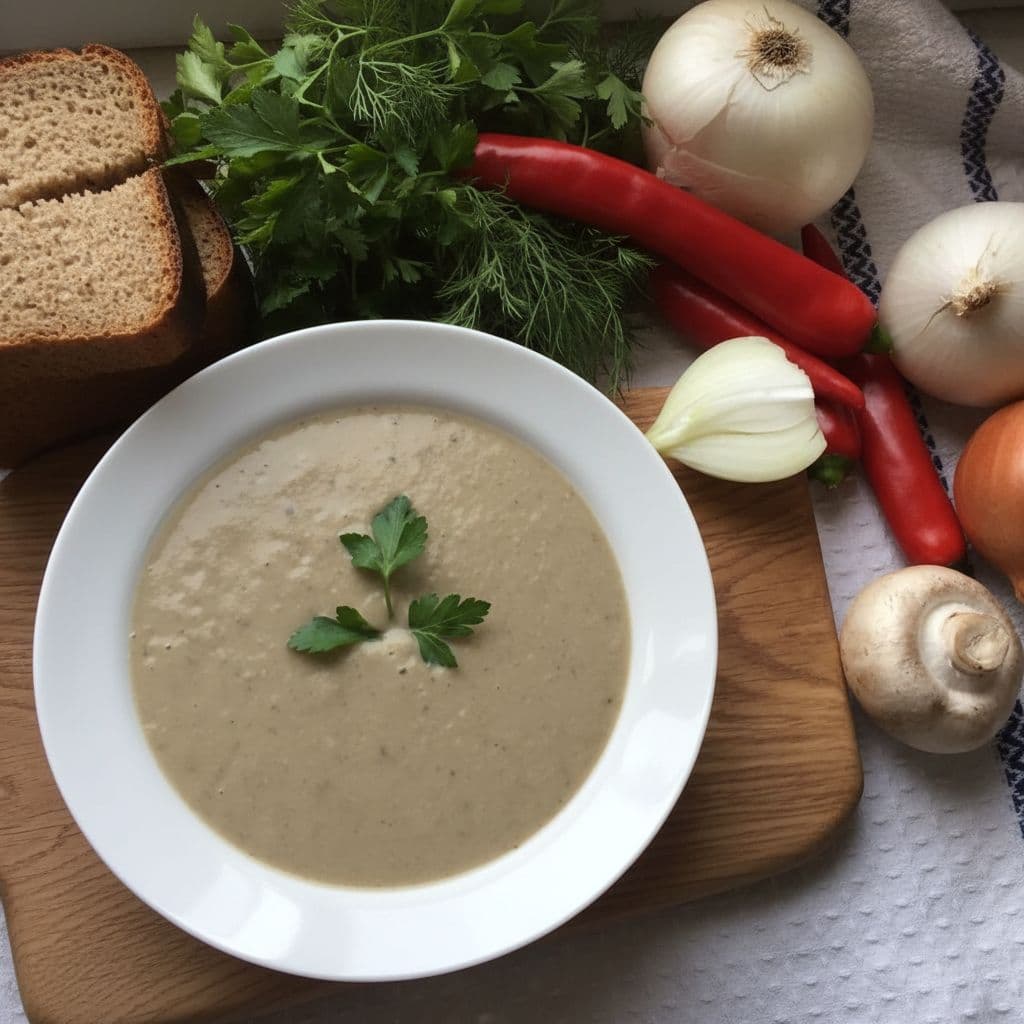 Постный грибной крем-суп