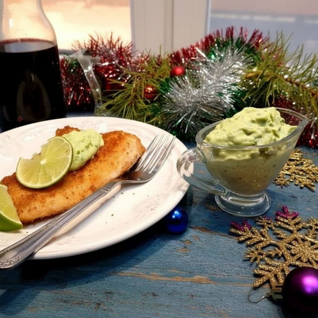 Соус-дип из авокадо и лайма