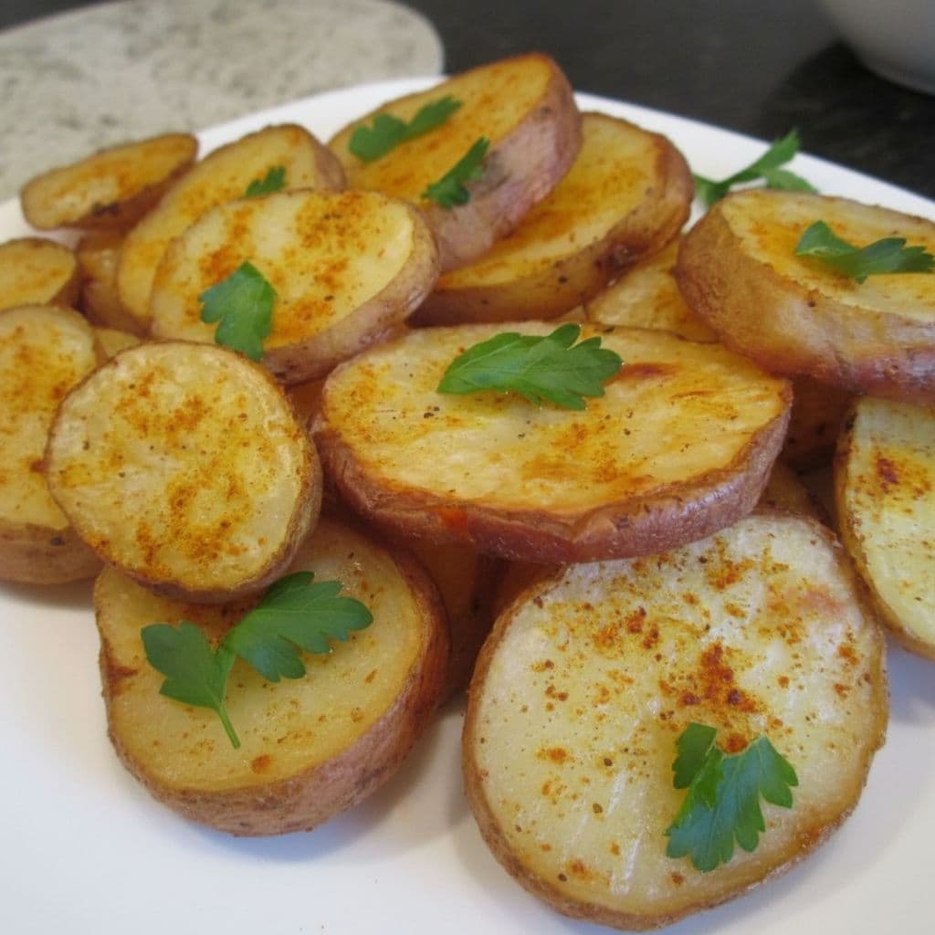 Картофель, запечённый кружочками в духовке