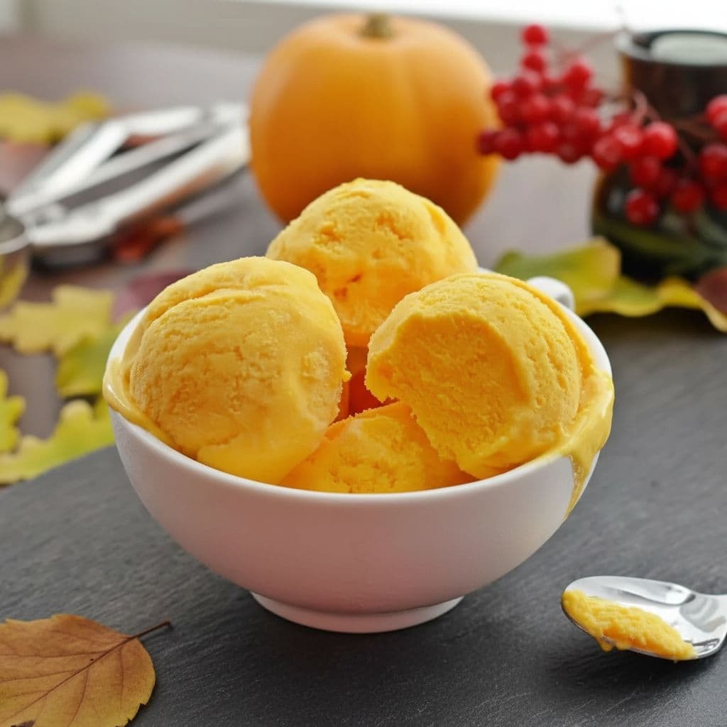 Тыквенно-апельсиновое мороженое