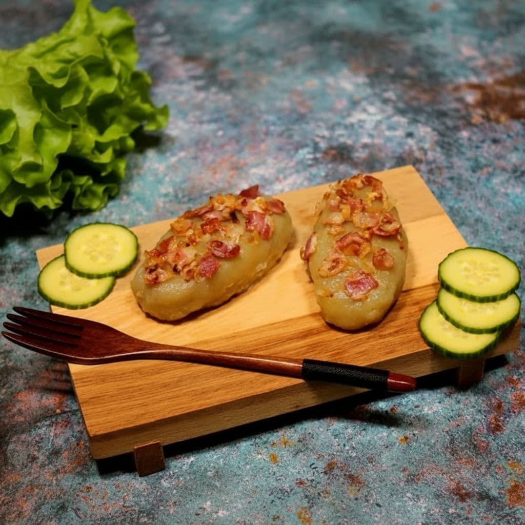 Цеппелины из картофеля с фаршем