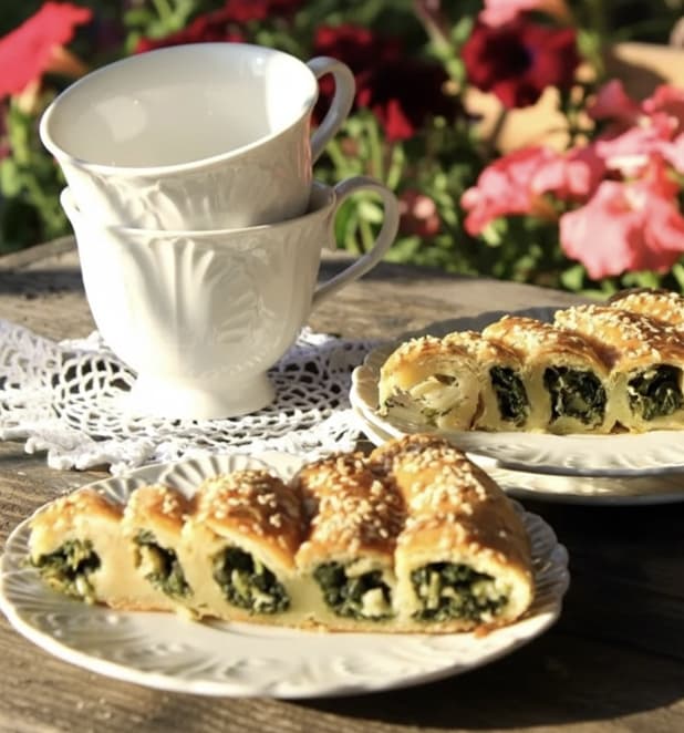 Улитка со шпинатом и сыром