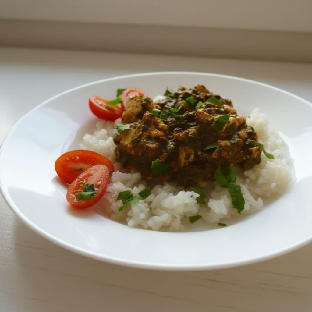 Панир со шпинатом (палак панир)