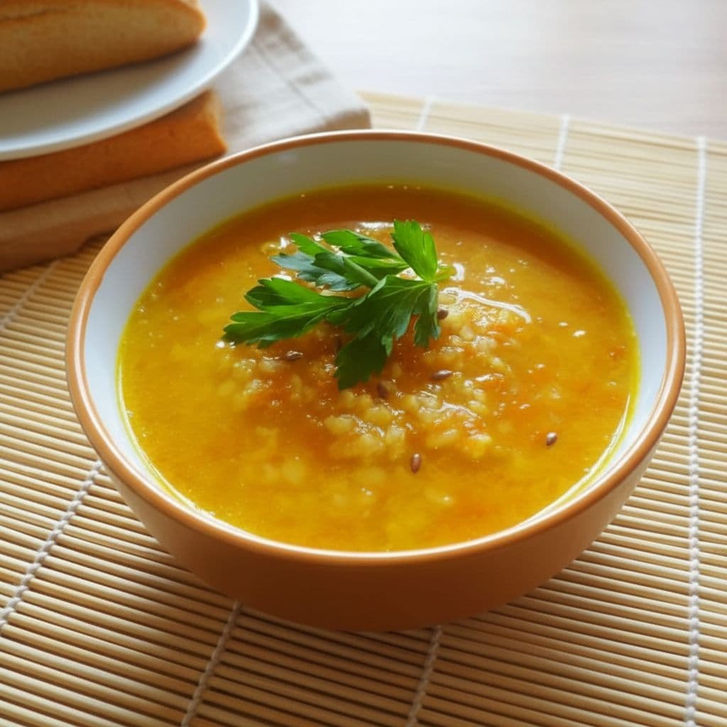 Морковный суп с булгуром