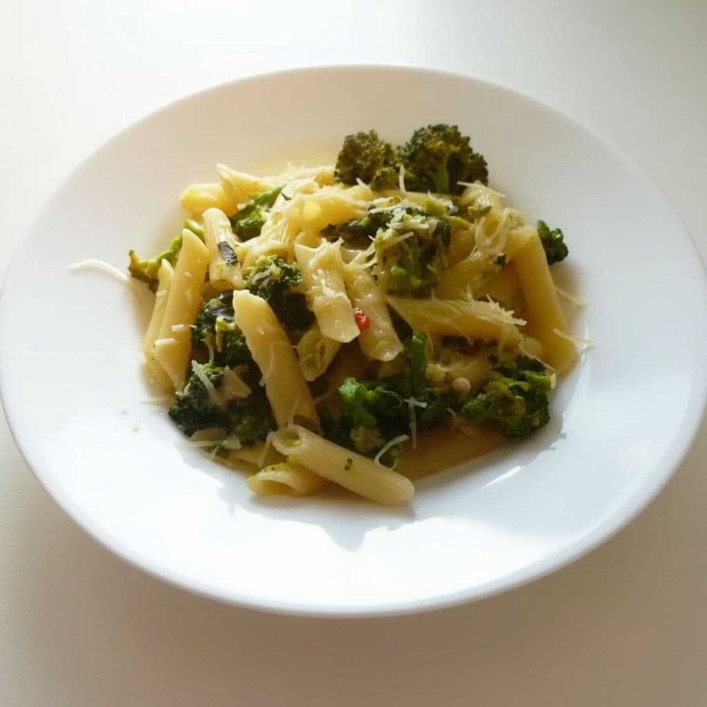 Паста с брокколи и каперсами