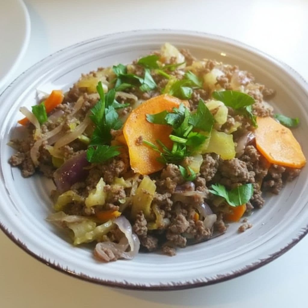 Быстрая поджарка из говядины