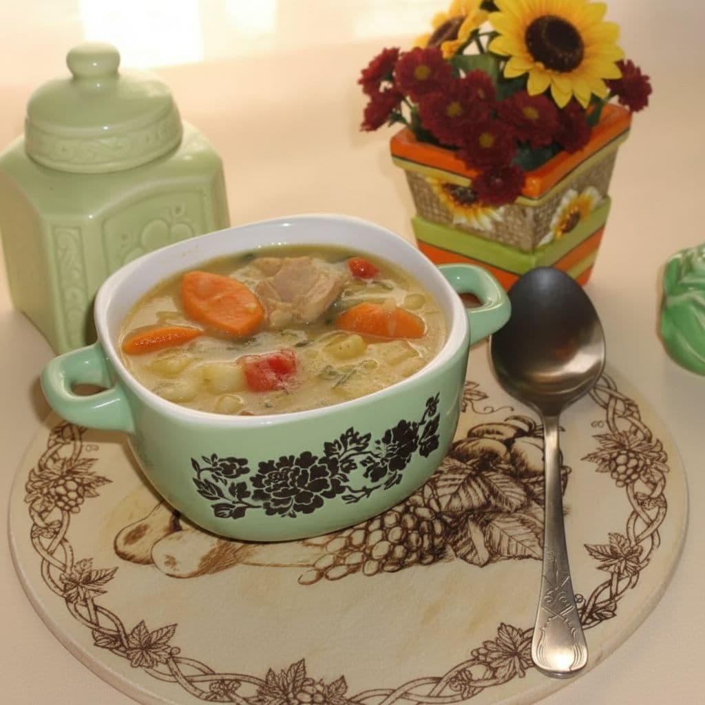 Рагу из картофеля и курицы