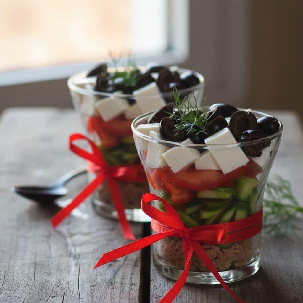 Салат с тунцом и овощами