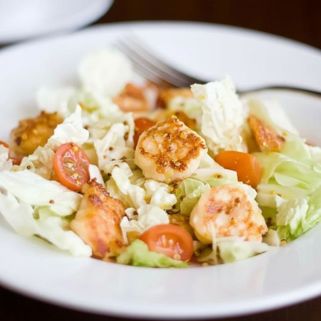 Салат с сырниками