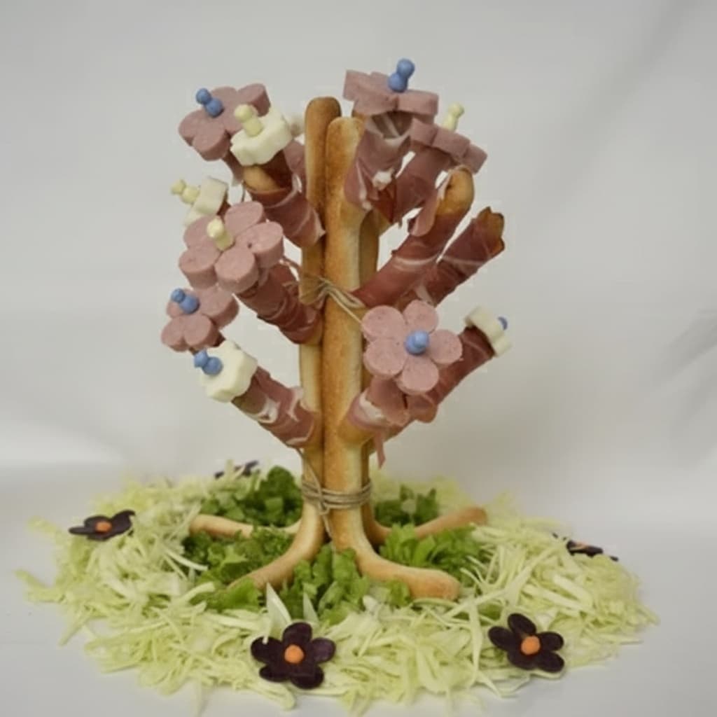 Закусочная композиция «Цветущее дерево»