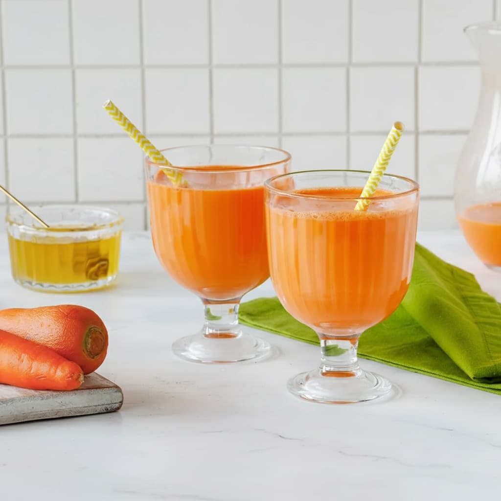 Морковный сок со сливками