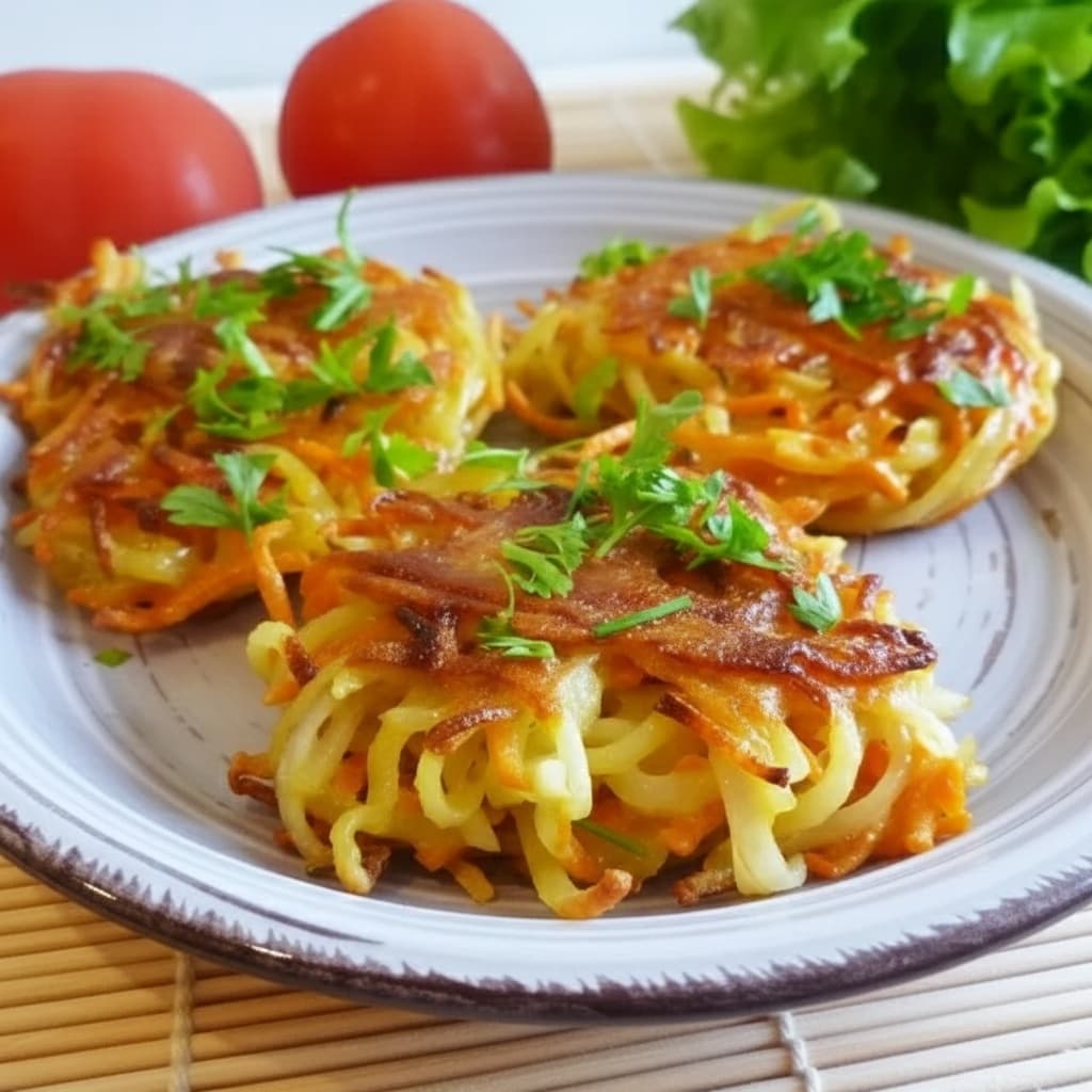 Картофельно-морковные оладьи