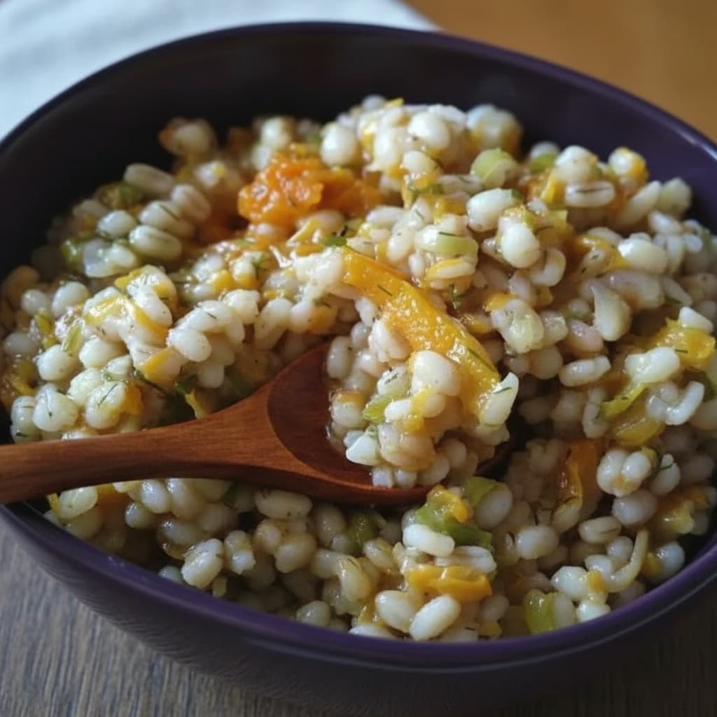 Перловка с мускатной тыквой