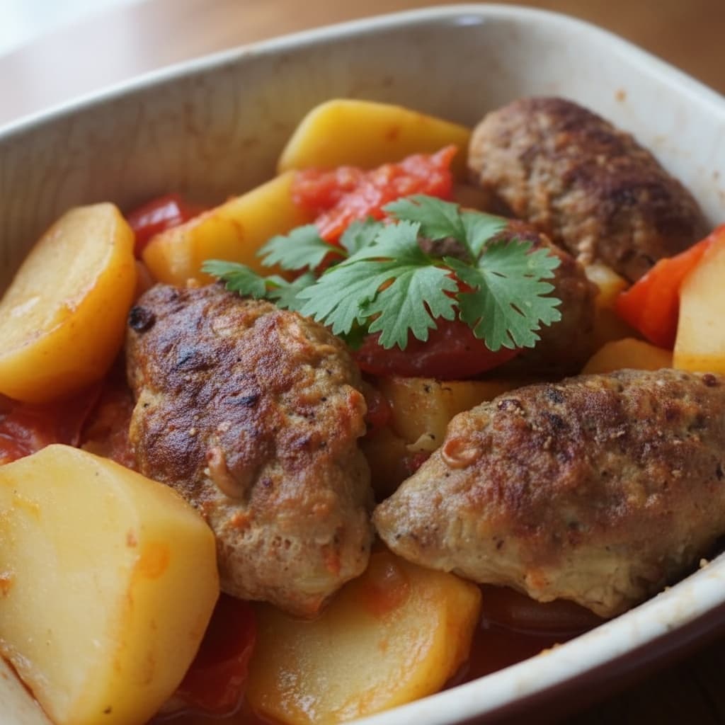 Измирские кёфте с картофелем