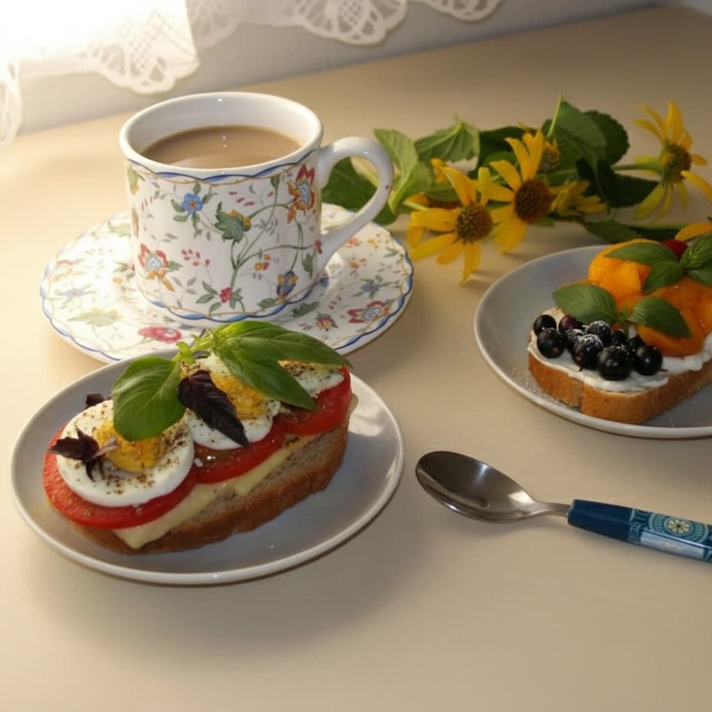 Бутербродное ассорти для летнего завтрака