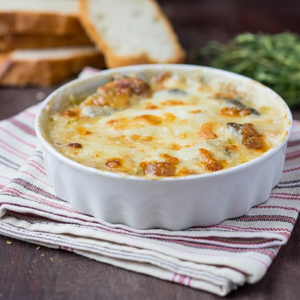 Жюльен без мяса из баклажанов