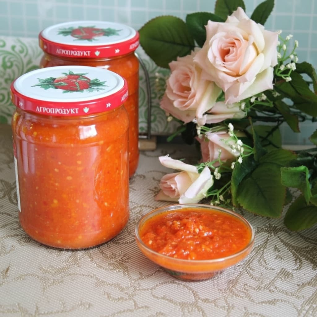 Острый томатный соус со сладким перцем