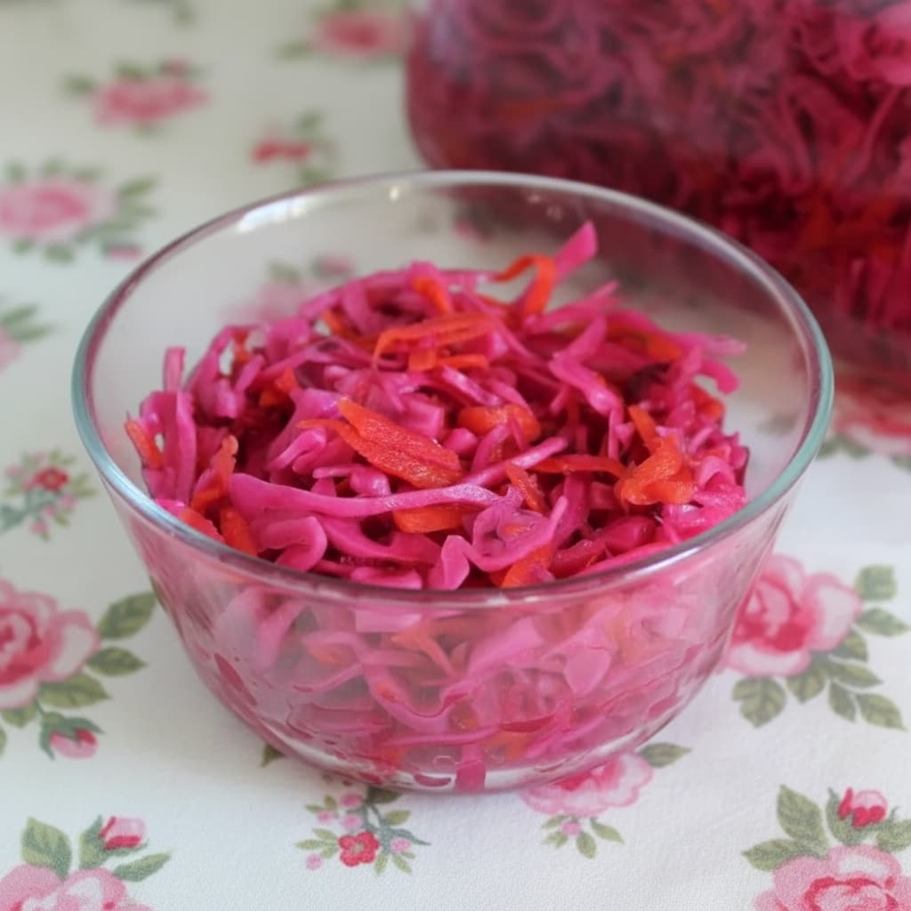 Маринованная краснокочанная капуста