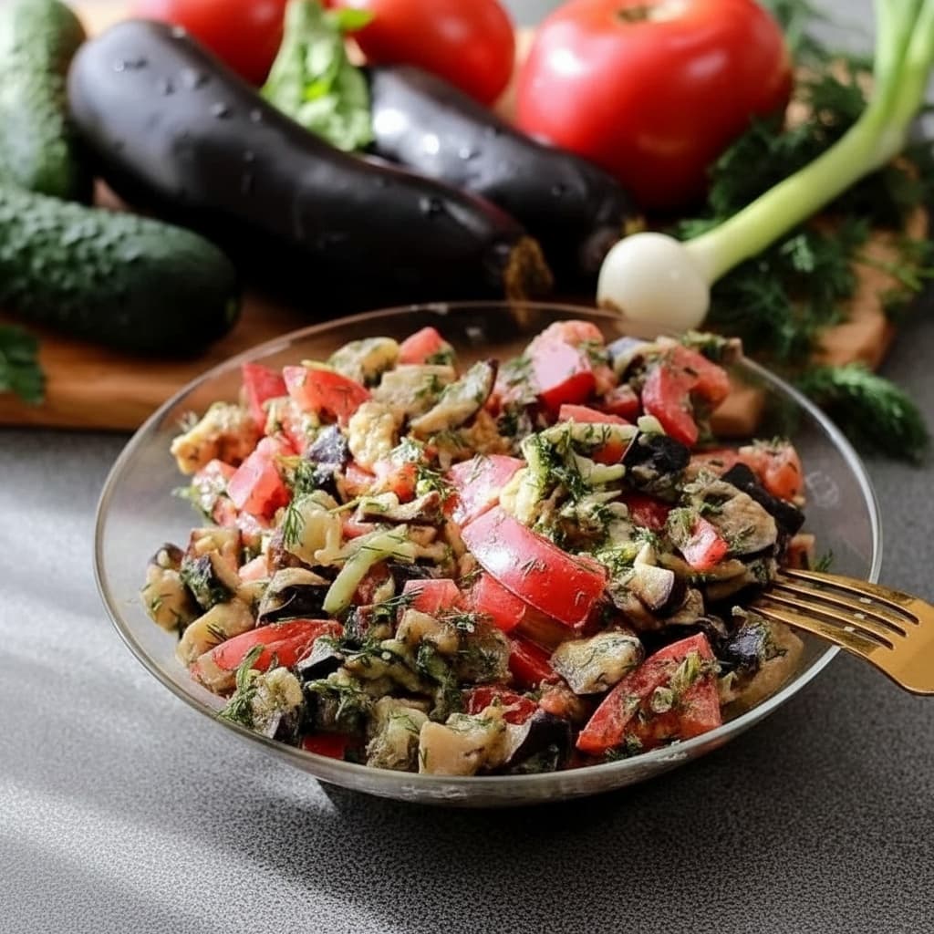 Салат из баклажанов «Дачный»