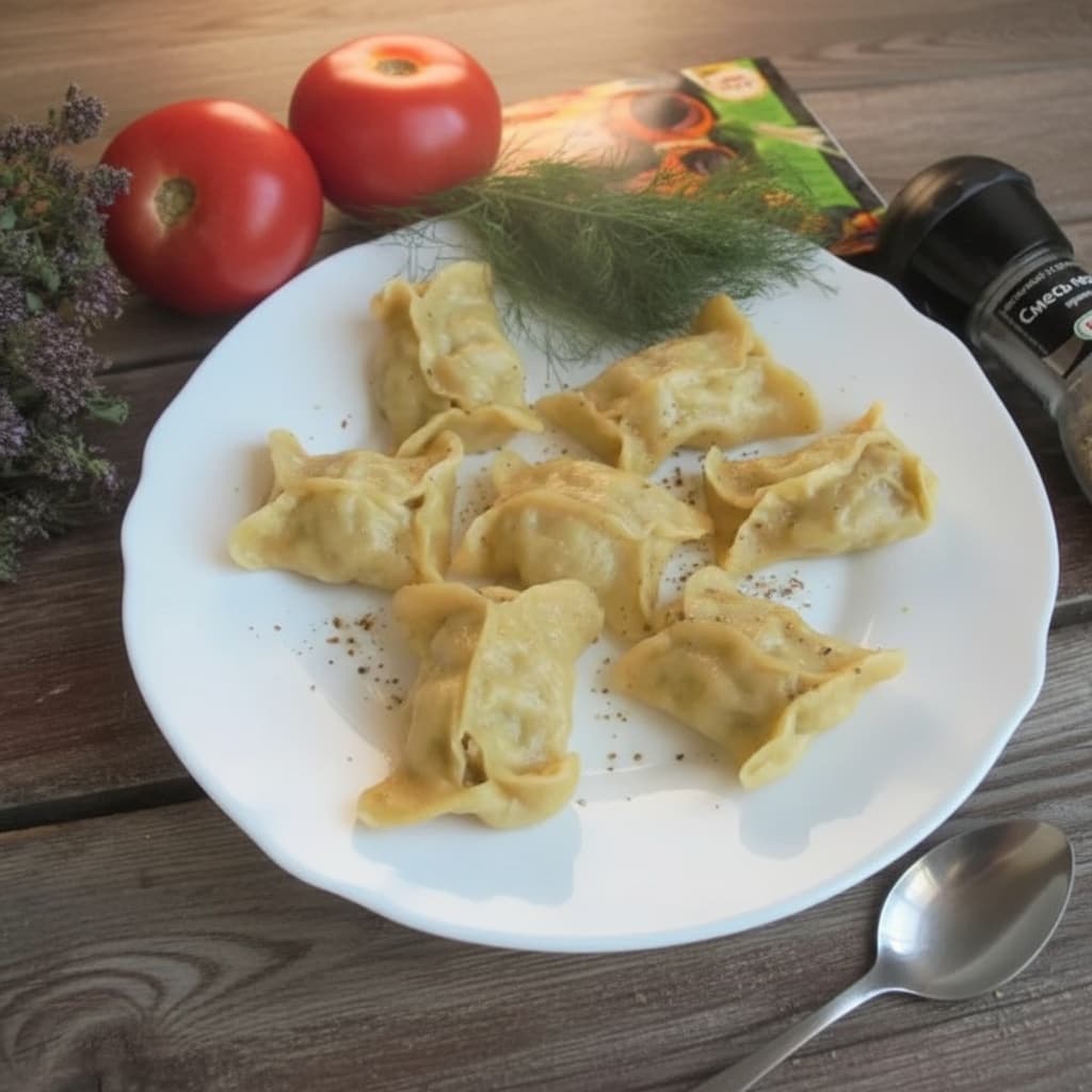 Пикантные пельмени на пару