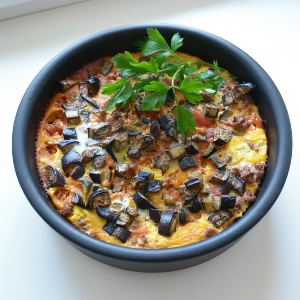 Запеканка из баклажанов с мясным фаршем