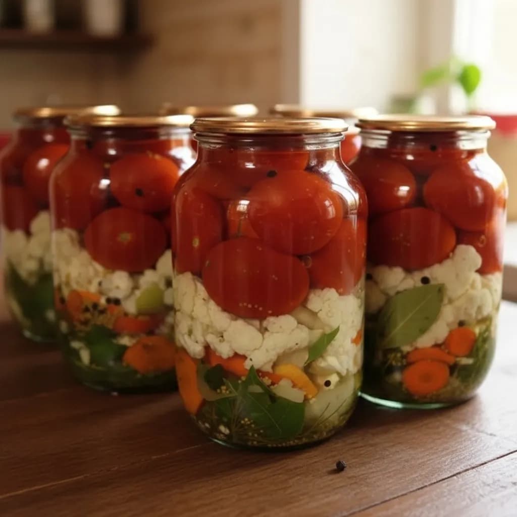 Овощная заготовка в банке