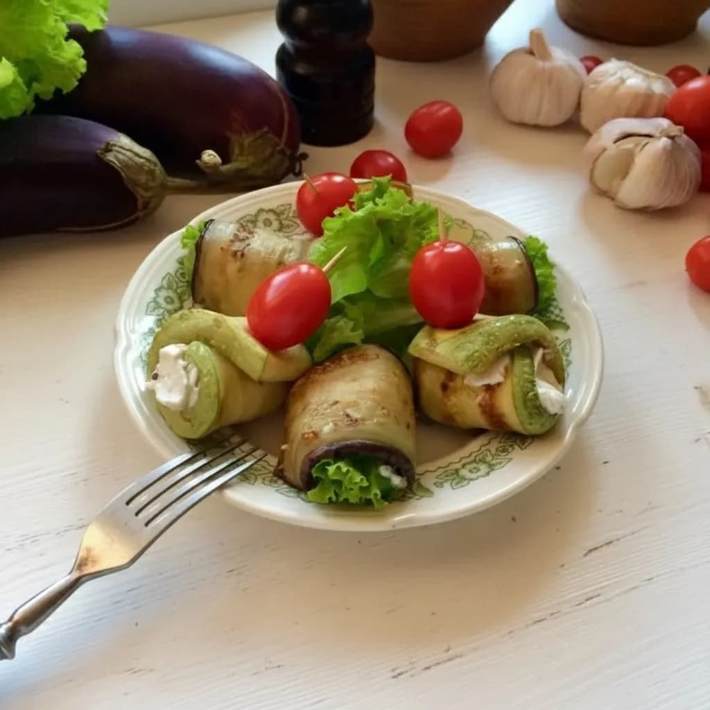 Овощные рулетики