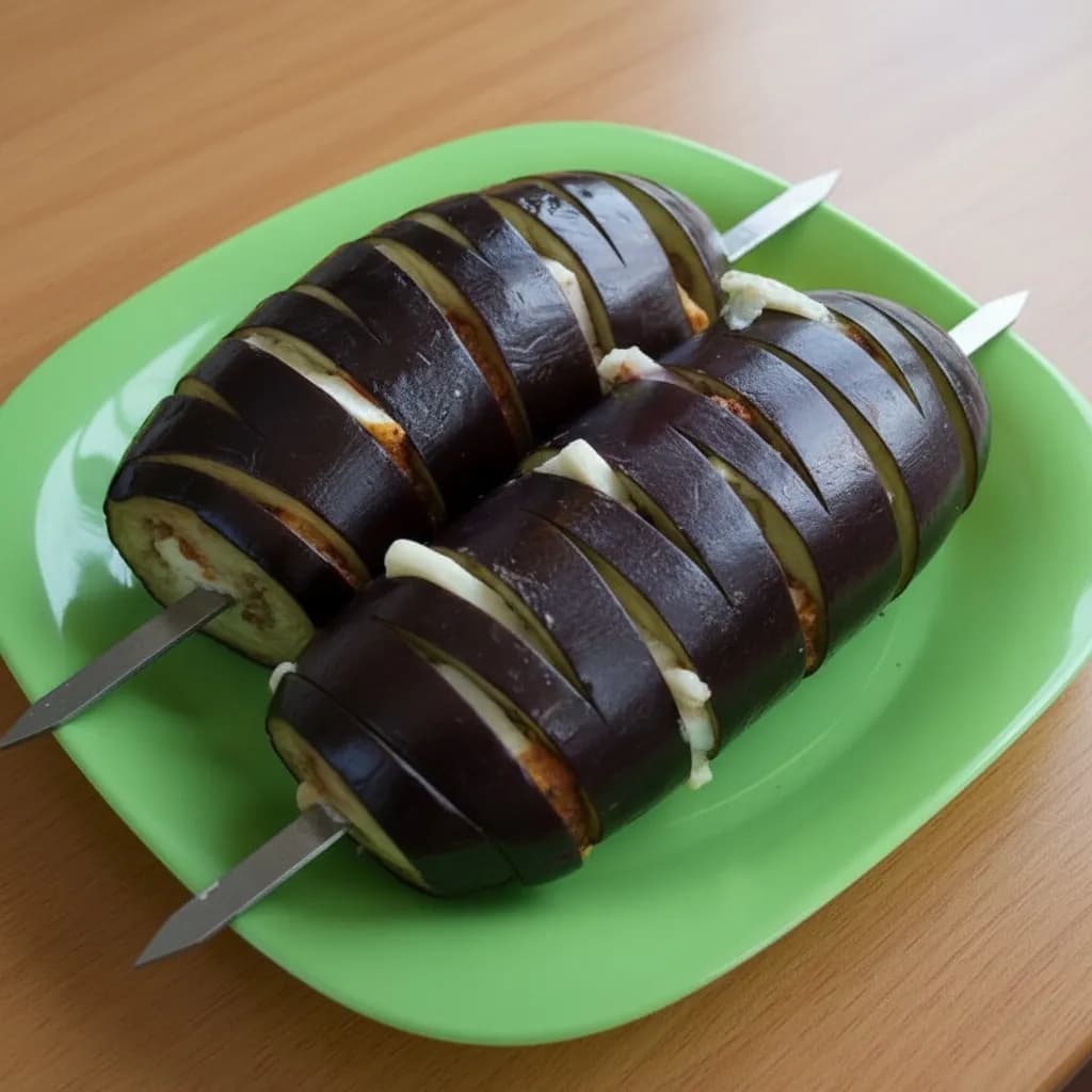 Баклажан на шампуре