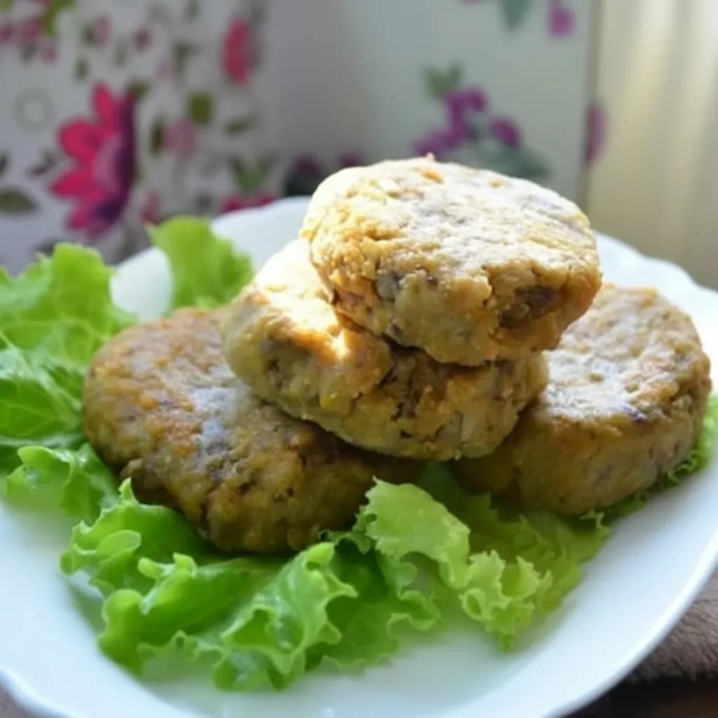 Баклажанные котлетки со сладким перцем