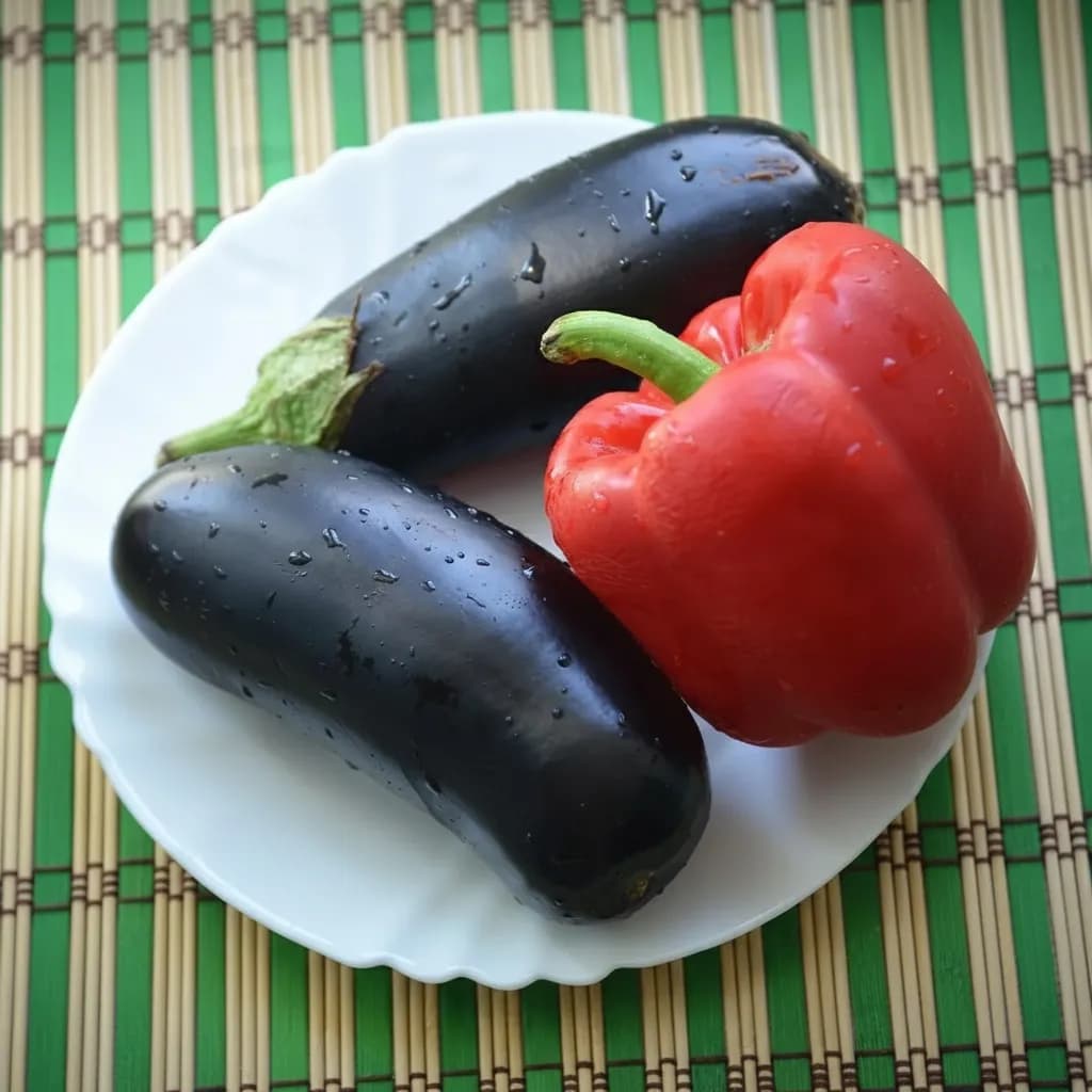 баклажаны и перец