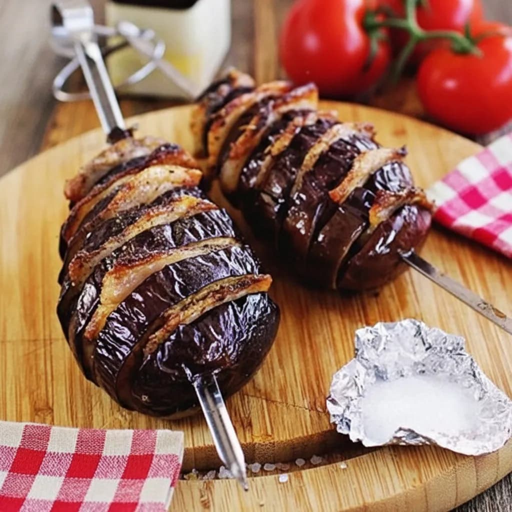 Баклажаны с салом