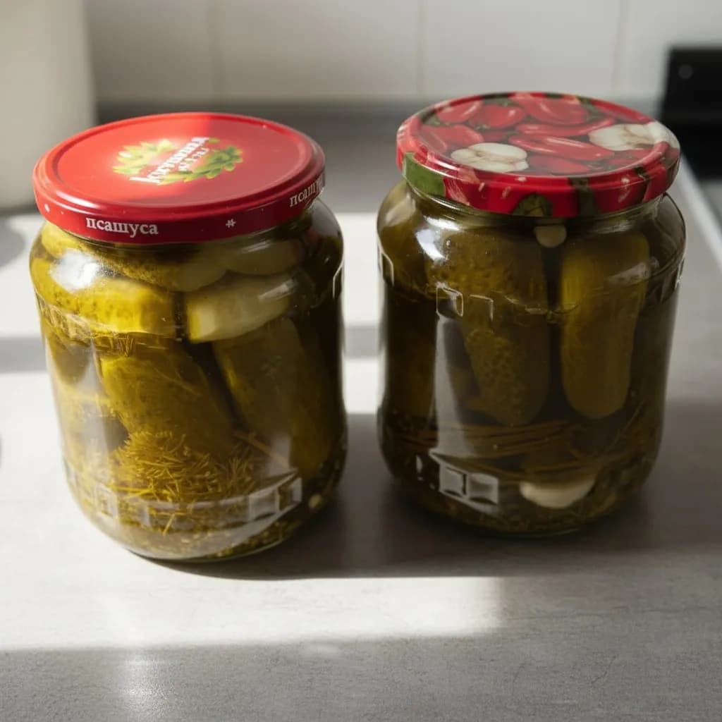 Банки с огурцами