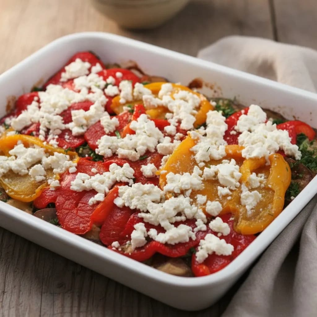 Фета на перцах