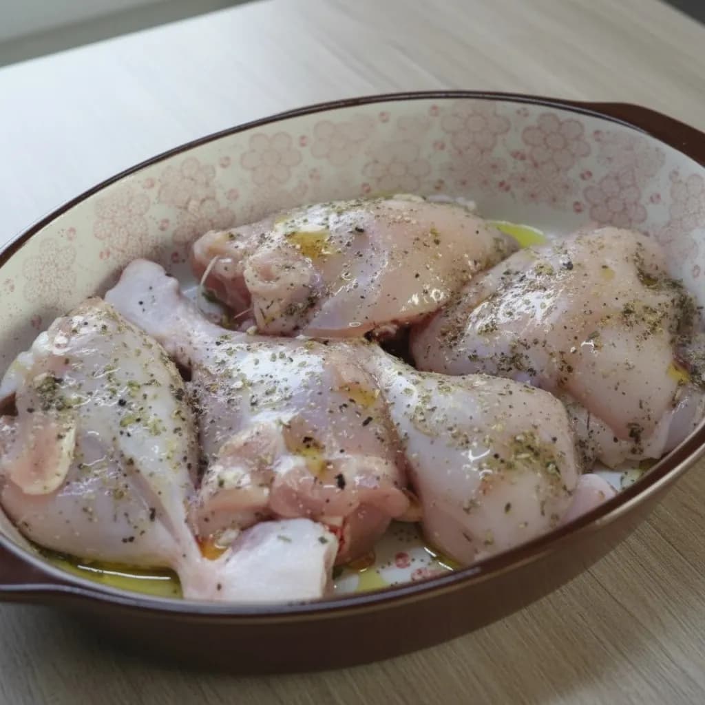 Голени перед запеканием