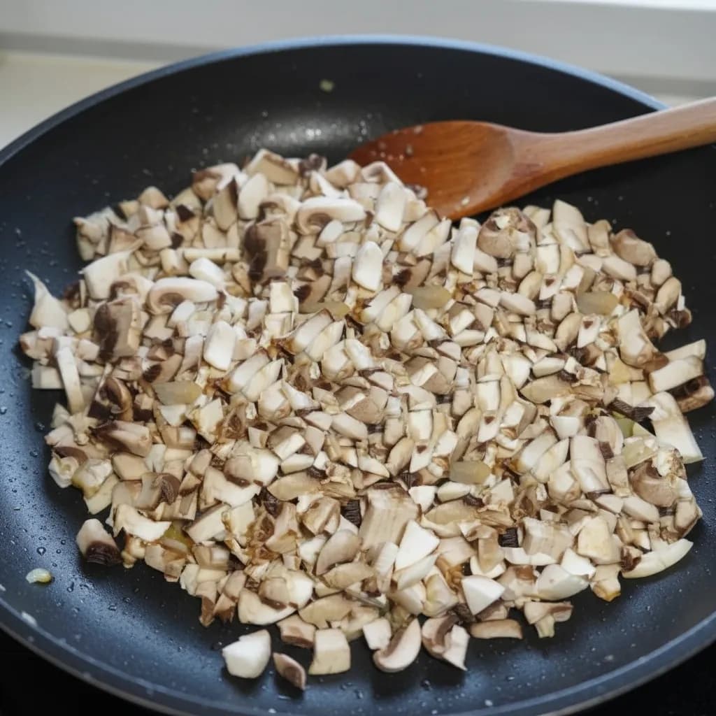 Грибы с луком