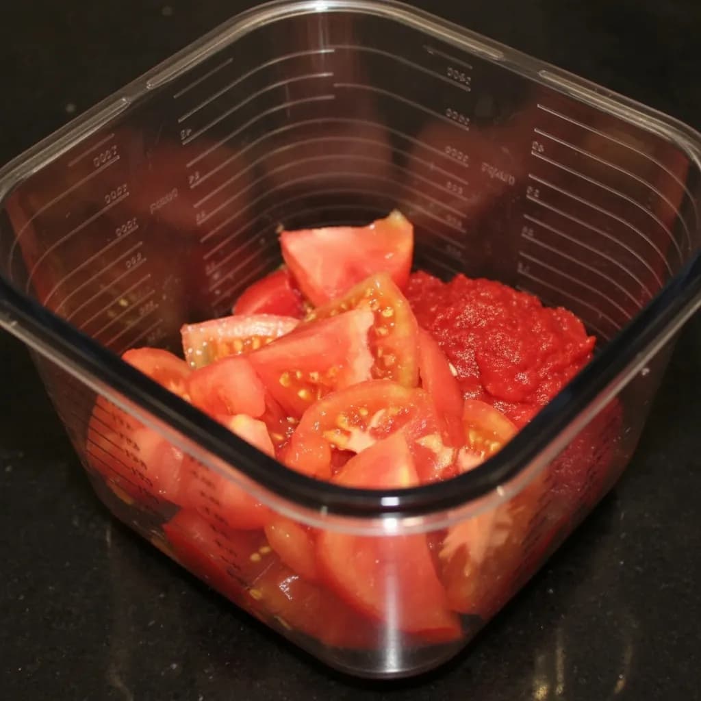 Измельчение гаспачо