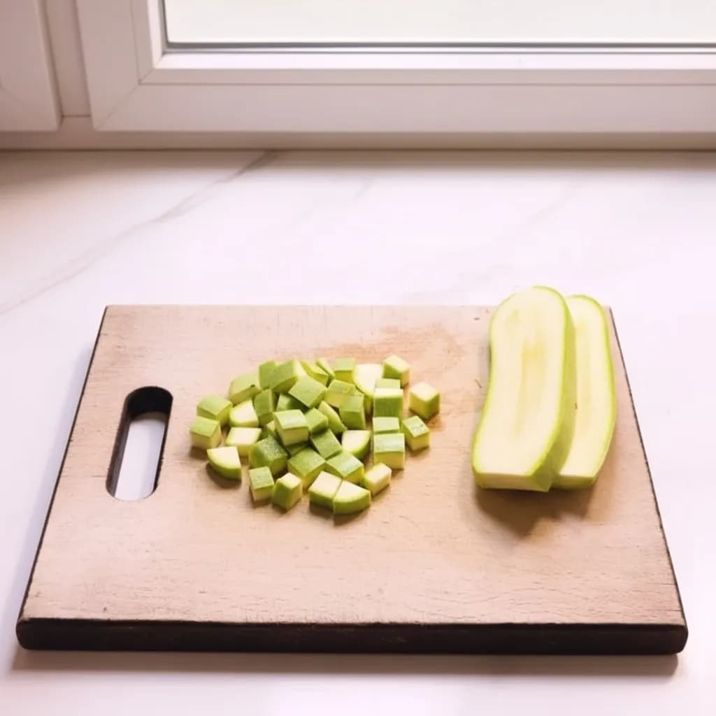 Кабачок кубиками