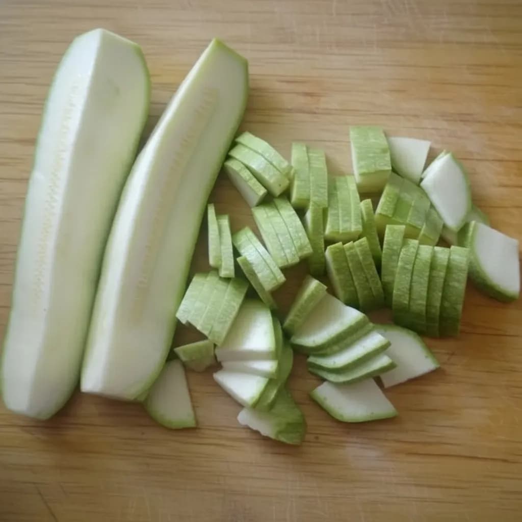 Кабачок пластинами