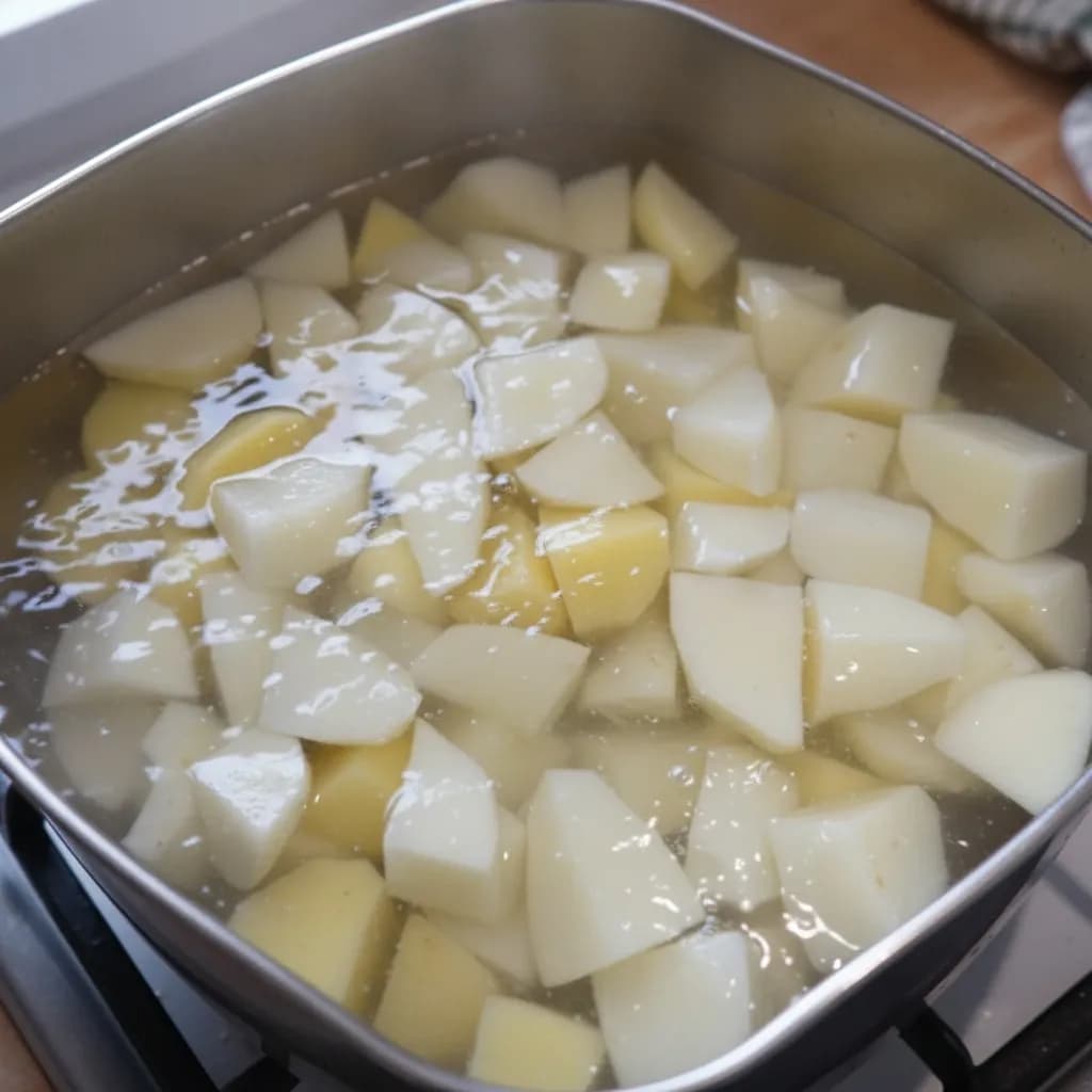 Картофель в кастрюле