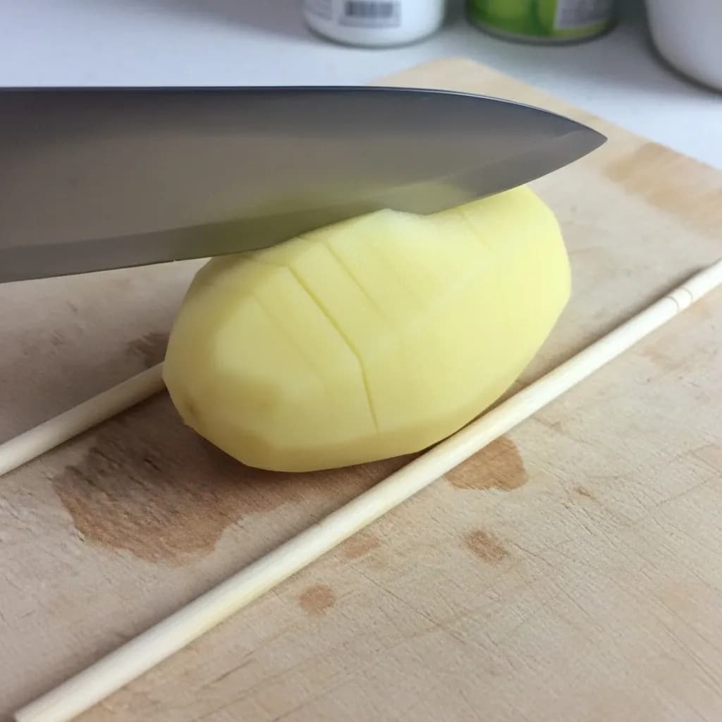 Картофель с надрезами