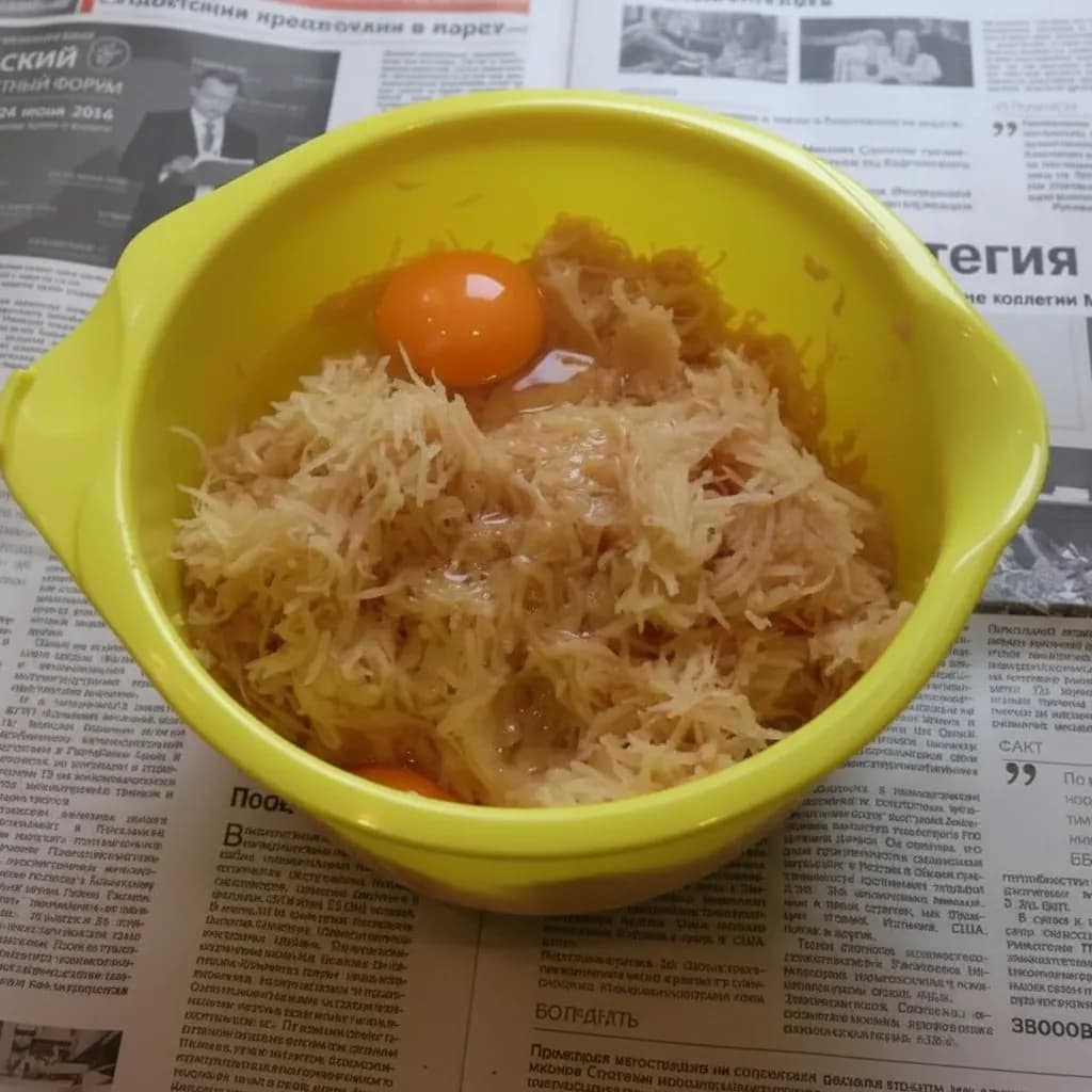 Картофель с яйцом