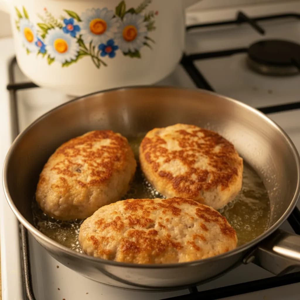 Котлеты на сковороде