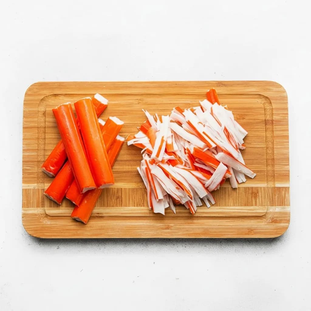 Подготовка крабовых палочек