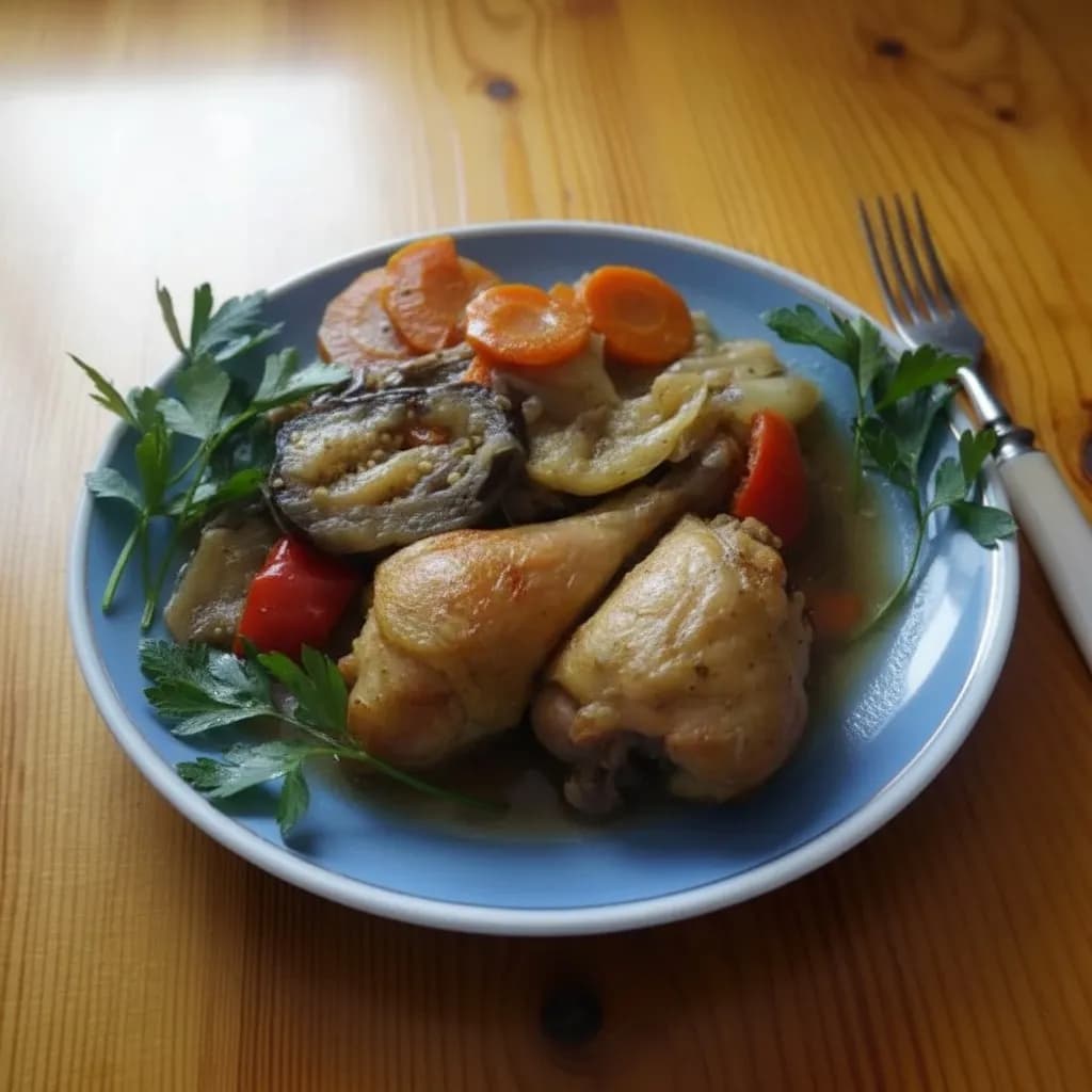 Курица с овощами