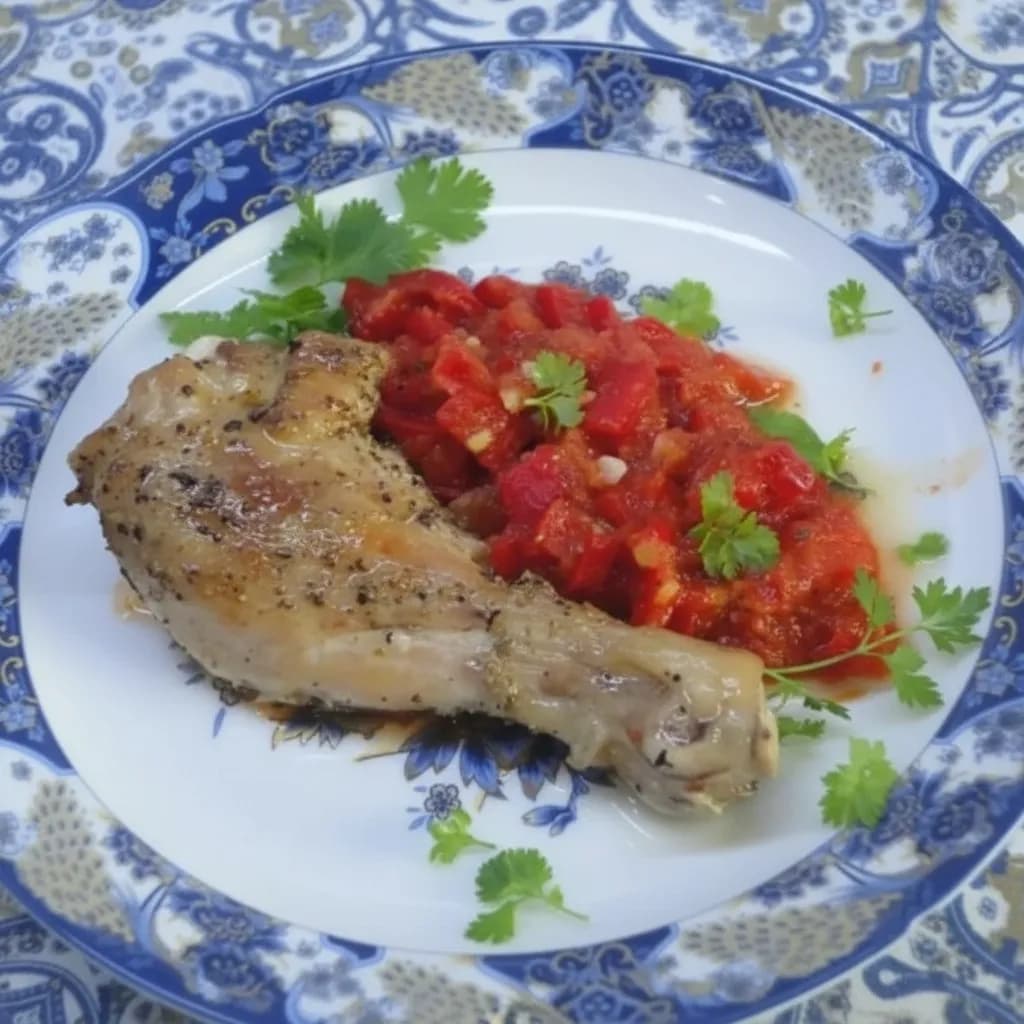 Курица с соусом