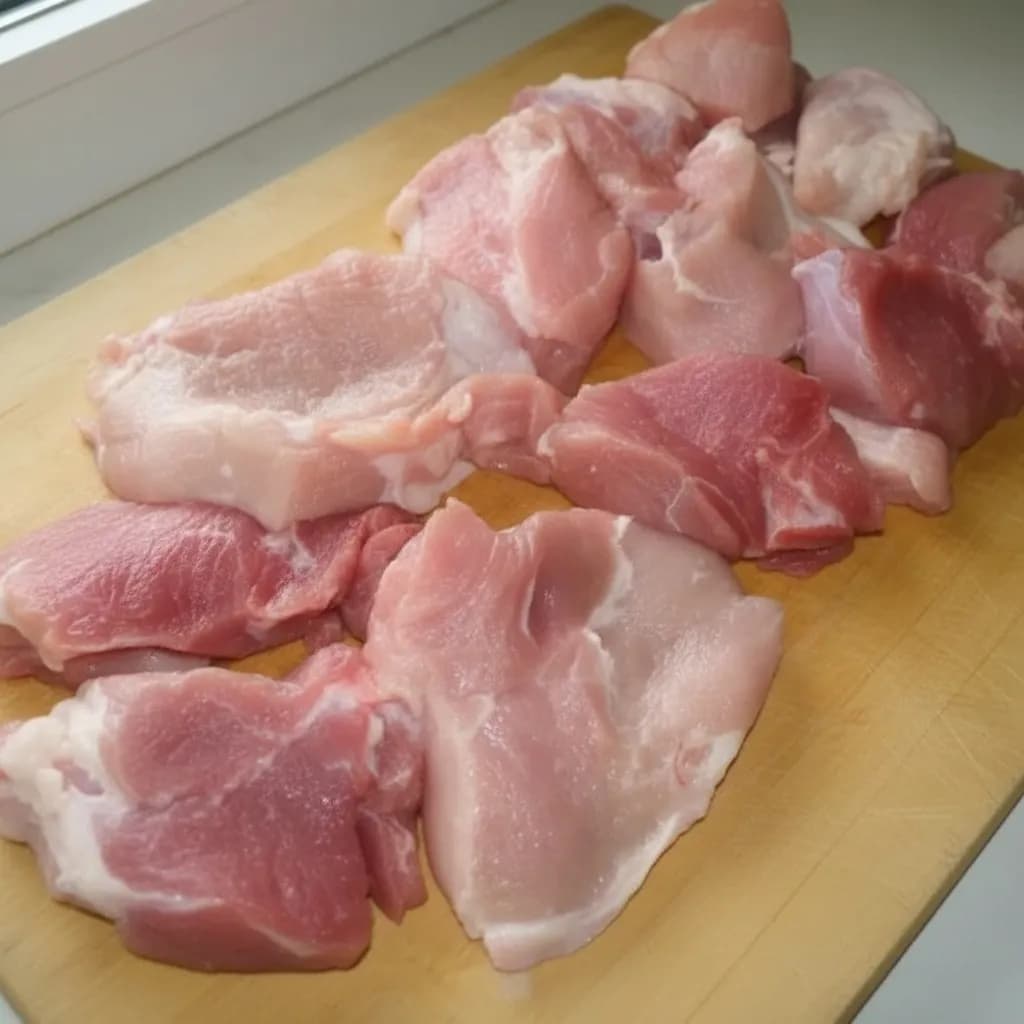 Кусочки свинины