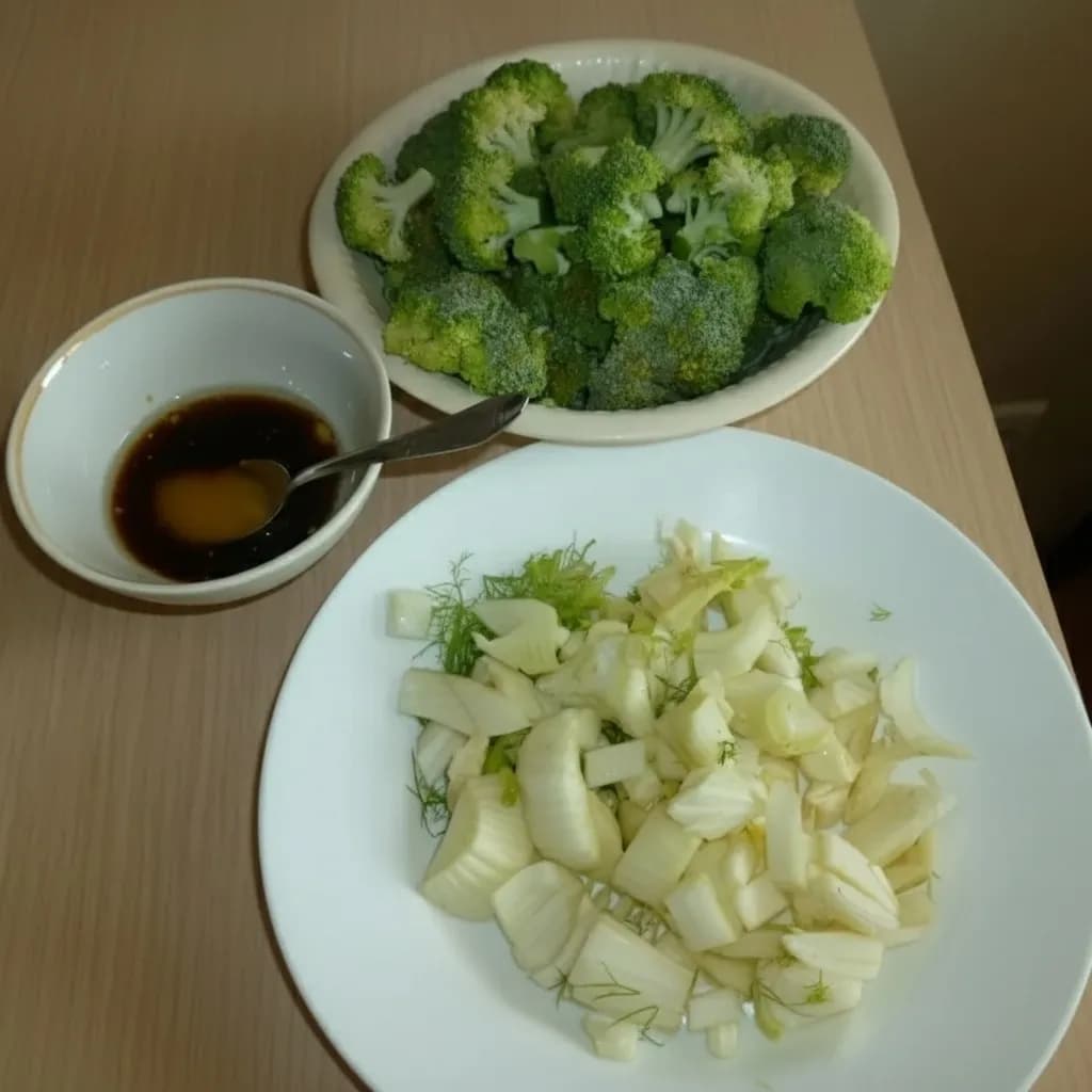 Лапша и овощи