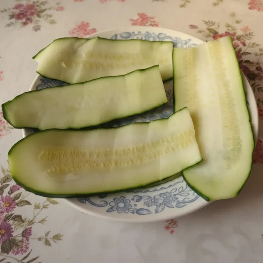 Мягкие пластинки цукини